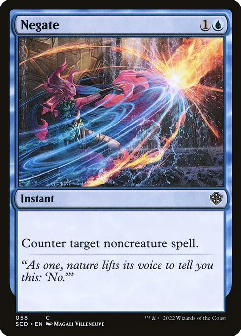Negate, carta Magic di tipo Instant illustrata da Magali Villeneuve
