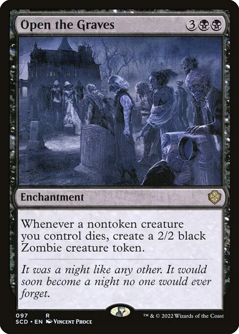 Open the Graves, carta Magic di tipo Enchantment illustrata da Vincent Proce