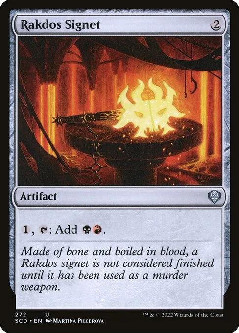 Rakdos Signet, carta Magic di tipo Artifact illustrata da Martina Pilcerova