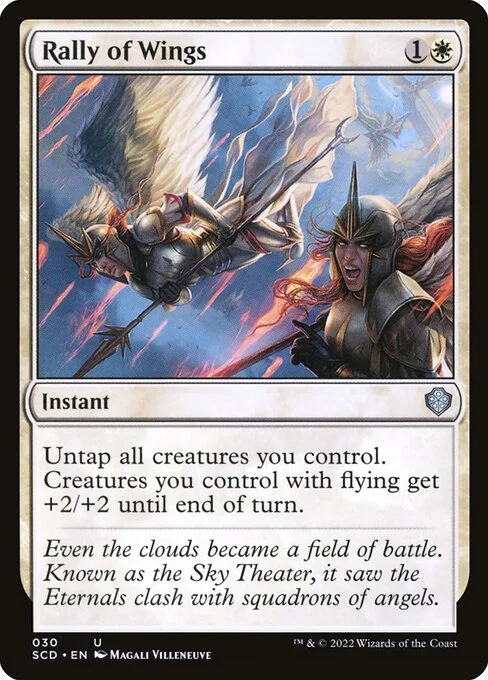 Rally of Wings, carta Magic di tipo Instant illustrata da Magali Villeneuve