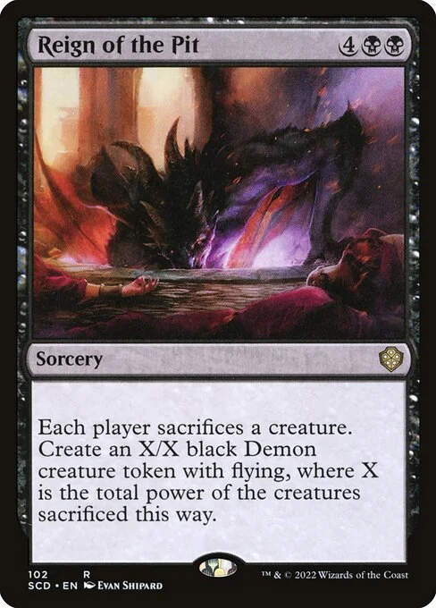 Reign of the Pit, carta Magic di tipo Sorcery illustrata da Evan Shipard
