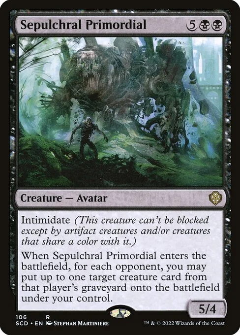 Sepulchral Primordial, carta Magic di tipo Creature — Avatar illustrata da Stephan Martiniere