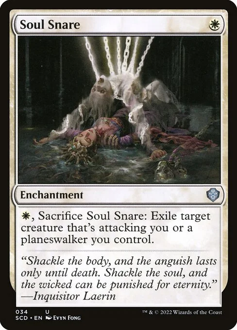 Soul Snare, carta Magic di tipo Enchantment illustrata da Evyn Fong