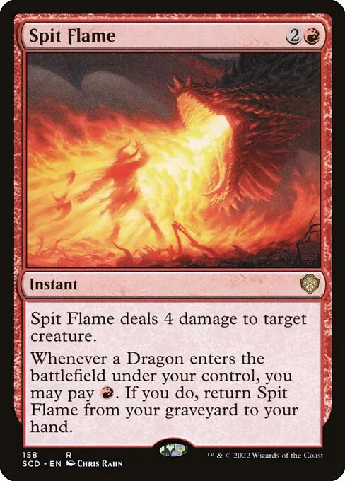 Spit Flame, carta Magic di tipo Instant illustrata da Chris Rahn
