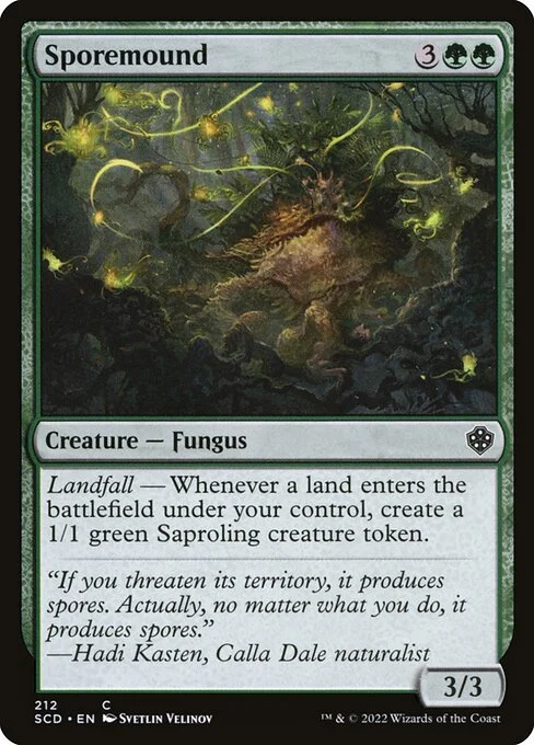 Sporemound, carta Magic di tipo Creature — Fungus illustrata da Svetlin Velinov