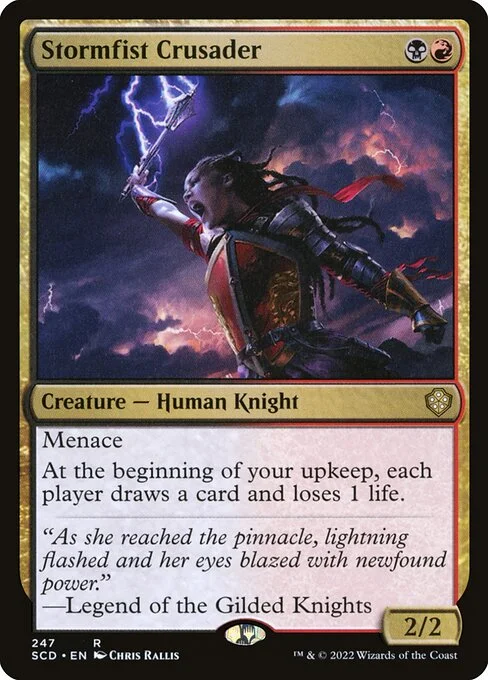 Stormfist Crusader, carta Magic di tipo Creature — Human Knight illustrata da Chris Rallis