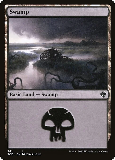 Swamp, carta Magic di tipo Basic Land — Swamp illustrata da Jonas De Ro