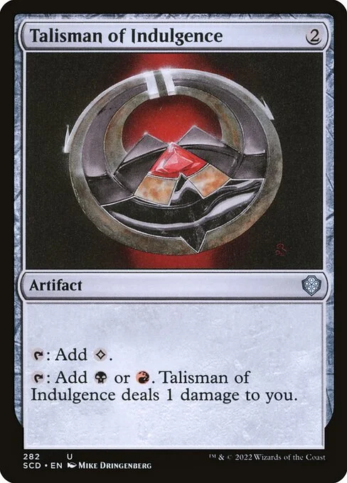 Talisman of Indulgence, carta Magic di tipo Artifact illustrata da Mike Dringenberg