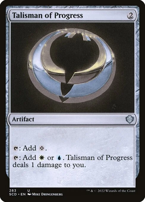 Talisman of Progress, carta Magic di tipo Artifact illustrata da Mike Dringenberg