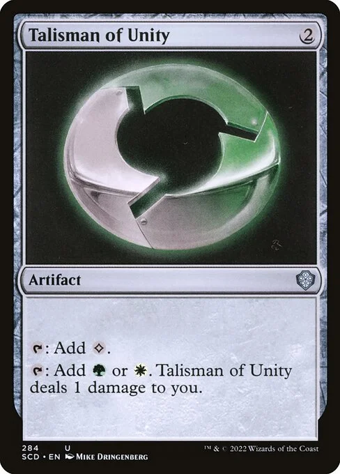 Talisman of Unity, carta Magic di tipo Artifact illustrata da Mike Dringenberg