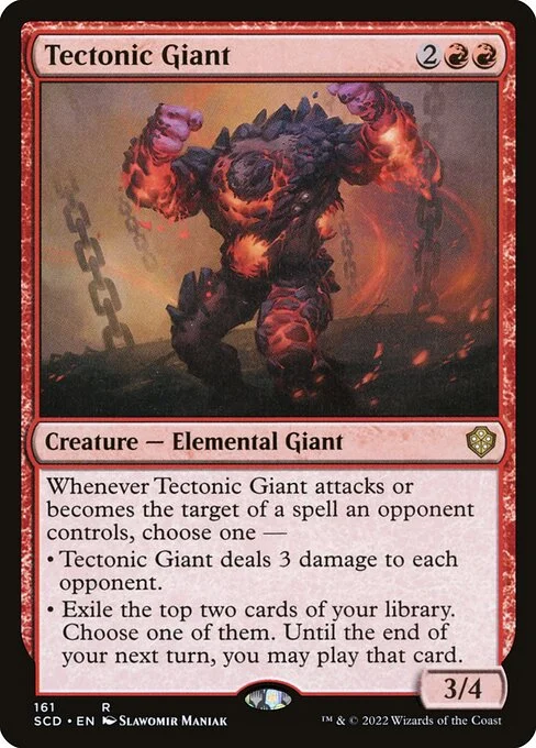 Tectonic Giant, carta Magic di tipo Creature — Elemental Giant illustrata da Slawomir Maniak