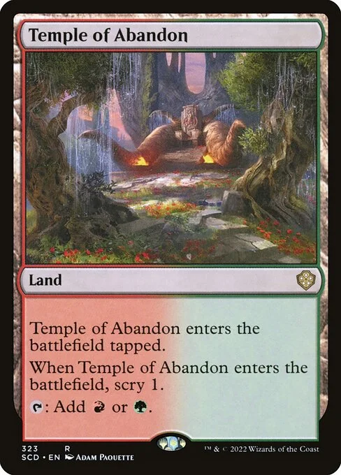 Temple of Abandon, carta Magic di tipo Land illustrata da Adam Paquette
