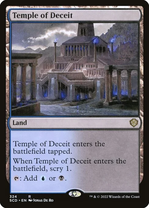 Temple of Deceit, carta Magic di tipo Land illustrata da Jonas De Ro
