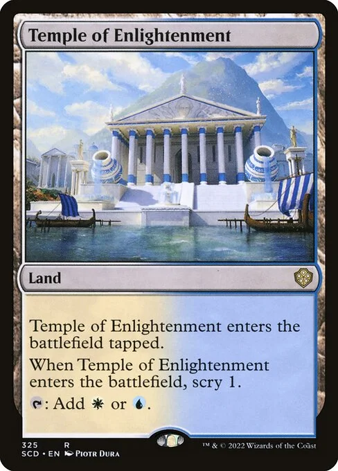 Temple of Enlightenment, carta Magic di tipo Land illustrata da Piotr Dura