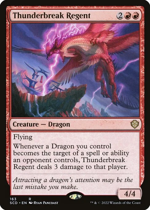 Thunderbreak Regent, carta Magic di tipo Creature — Dragon illustrata da Ryan Pancoast