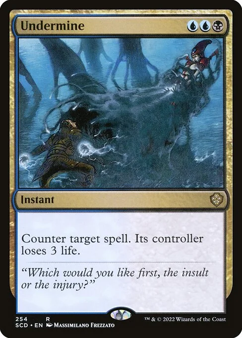 Undermine, carta Magic di tipo Instant illustrata da Massimiliano Frezzato