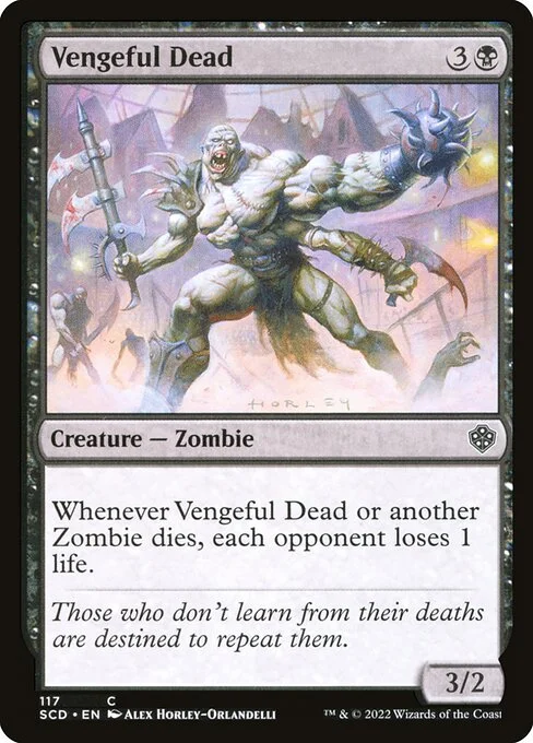 Vengeful Dead, carta Magic di tipo Creature — Zombie illustrata da Alex Horley-Orlandelli