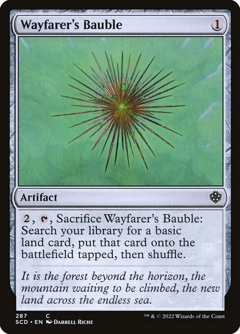 Wayfarer's Bauble, carta Magic di tipo Artifact illustrata da Darrell Riche