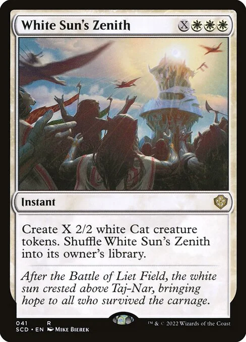 White Sun's Zenith, carta Magic di tipo Instant illustrata da Mike Bierek