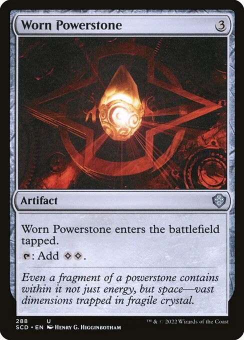 Worn Powerstone, carta Magic di tipo Artifact illustrata da Henry G. Higginbotham