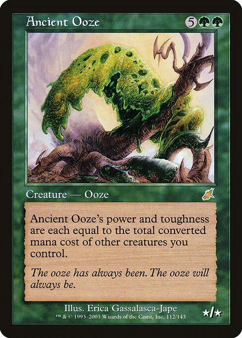 Ancient Ooze, carta Magic di tipo Creature — Ooze illustrata da Erica Gassalasca-Jape