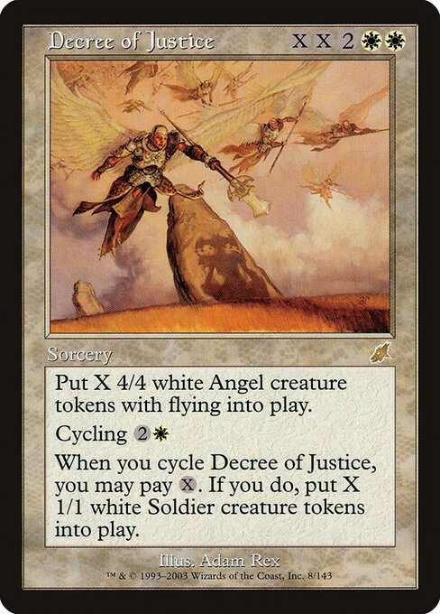 Decree of Justice, carta Magic di tipo Sorcery illustrata da Adam Rex