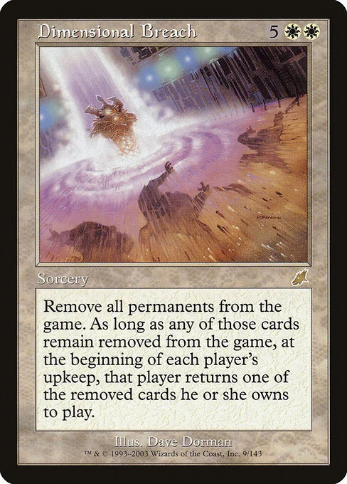 Dimensional Breach, carta Magic di tipo Sorcery illustrata da Dave Dorman