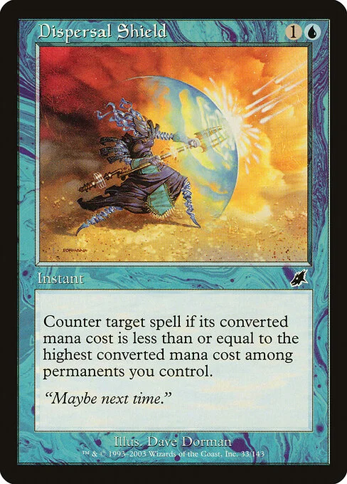 Dispersal Shield, carta Magic di tipo Instant illustrata da Dave Dorman