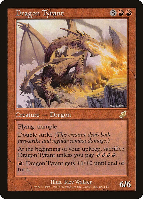 Dragon Tyrant, carta Magic di tipo Creature — Dragon illustrata da Kev Walker