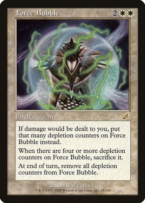 Force Bubble, carta Magic di tipo Enchantment illustrata da Alan Pollack