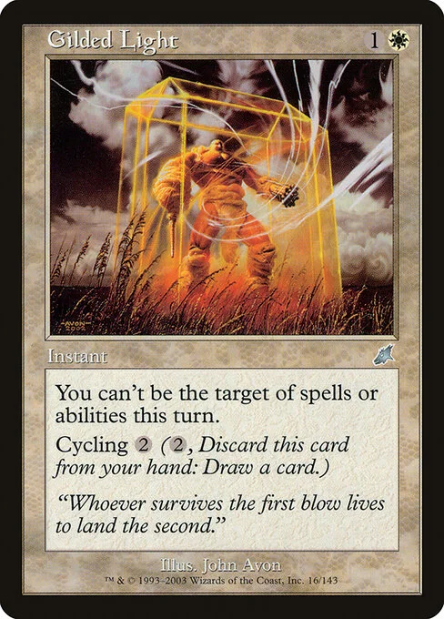Gilded Light, carta Magic di tipo Instant illustrata da John Avon