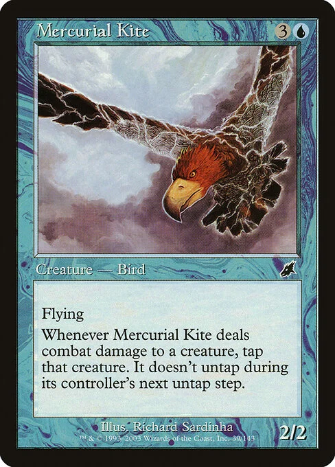 Mercurial Kite, carta Magic di tipo Creature — Bird illustrata da Richard Sardinha