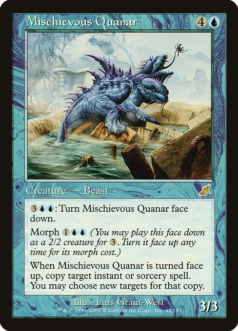 Mischievous Quanar, carta Magic di tipo Creature — Beast illustrata da Lars Grant-West