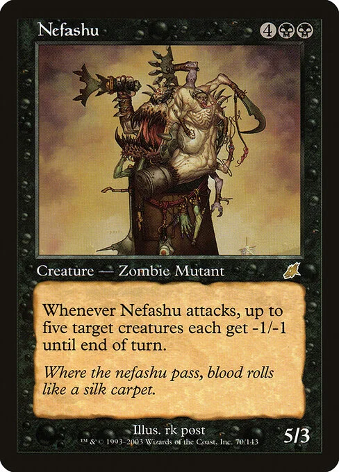 Nefashu, carta Magic di tipo Creature — Zombie Mutant illustrata da rk post