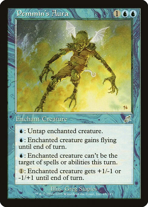 Pemmin's Aura, carta Magic di tipo Enchantment — Aura illustrata da Greg Staples