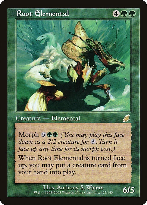 Root Elemental, carta Magic di tipo Creature — Elemental illustrata da Anthony S. Waters