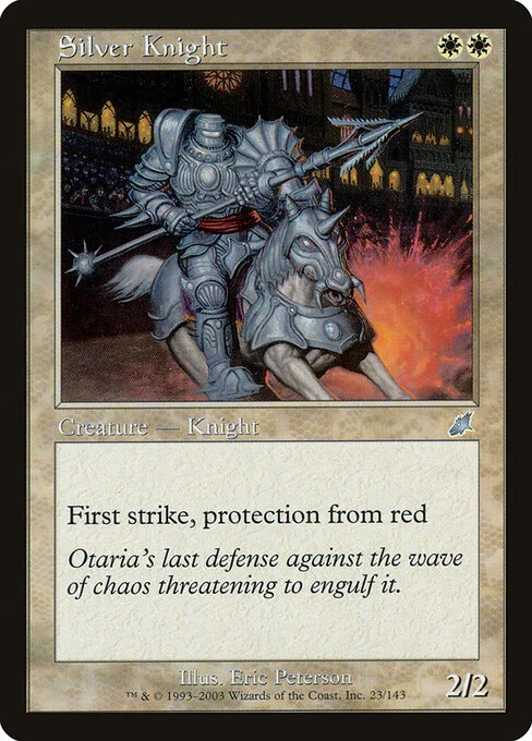 Silver Knight, carta Magic di tipo Creature — Human Knight illustrata da Eric Peterson