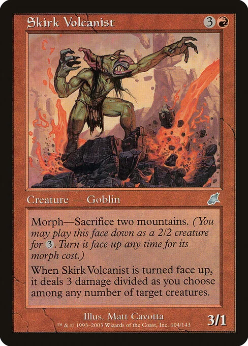 Skirk Volcanist, carta Magic di tipo Creature — Goblin illustrata da Matt Cavotta