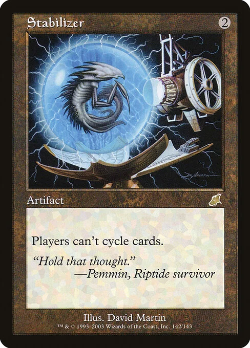 Stabilizer, carta Magic di tipo Artifact illustrata da David Martin