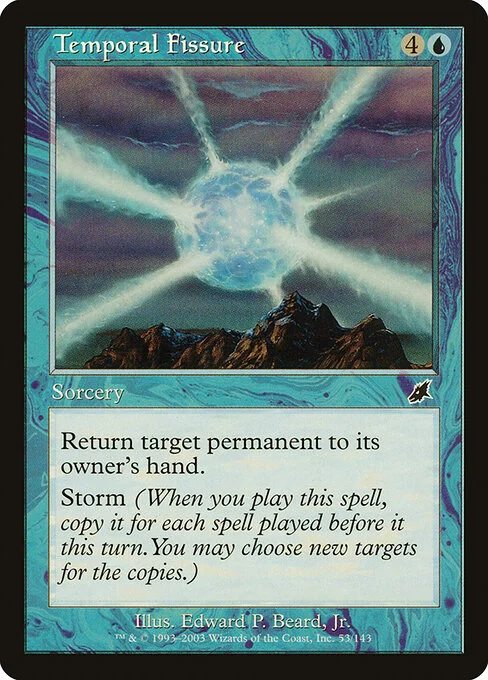 Temporal Fissure, carta Magic di tipo Sorcery illustrata da Edward P. Beard, Jr.