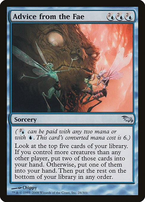 Advice from the Fae, carta Magic di tipo Sorcery illustrata da Chippy