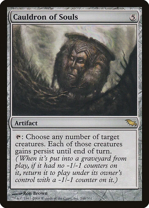 Cauldron of Souls, carta Magic di tipo Artifact illustrata da Ron Brown