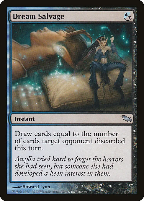 Dream Salvage, carta Magic di tipo Instant illustrata da Howard Lyon