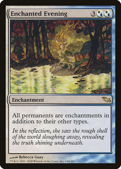 Enchanted Evening, carta Magic di tipo Enchantment illustrata da Rebecca Guay