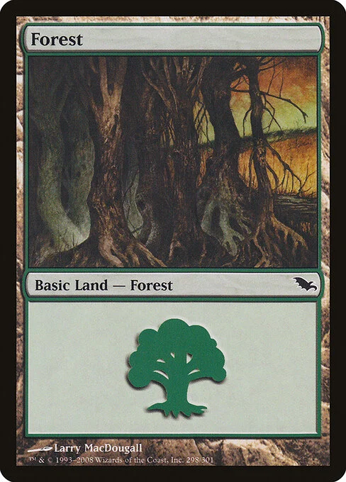 Forest, carta Magic di tipo Basic Land — Forest illustrata da Larry MacDougall