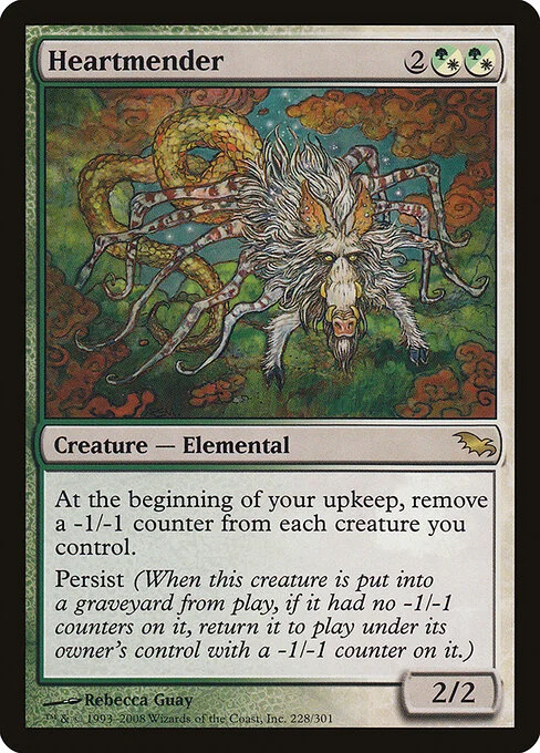Heartmender, carta Magic di tipo Creature — Elemental illustrata da Rebecca Guay
