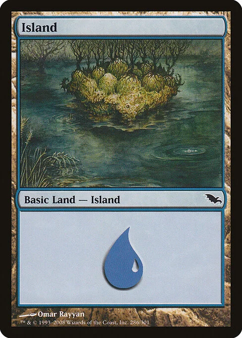 Island, carta Magic di tipo Basic Land — Island illustrata da Omar Rayyan