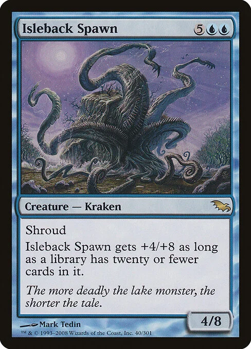 Isleback Spawn, carta Magic di tipo Creature — Kraken illustrata da Mark Tedin