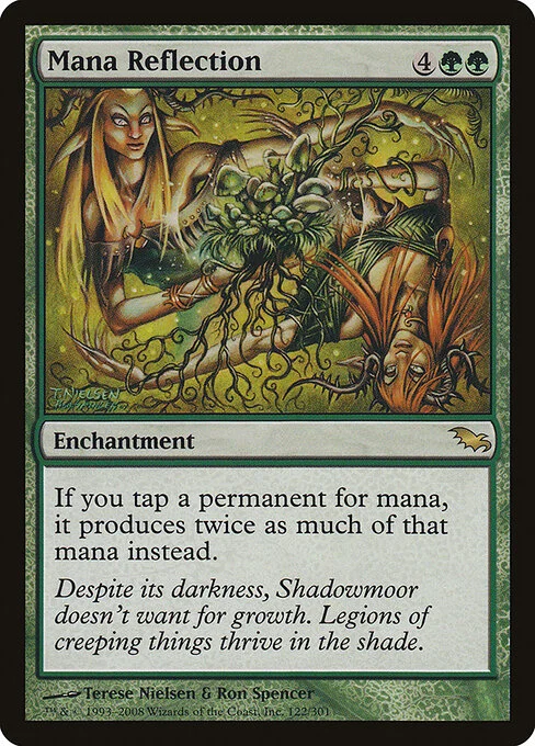 Mana Reflection, carta Magic di tipo Enchantment illustrata da Terese Nielsen & Ron Spencer