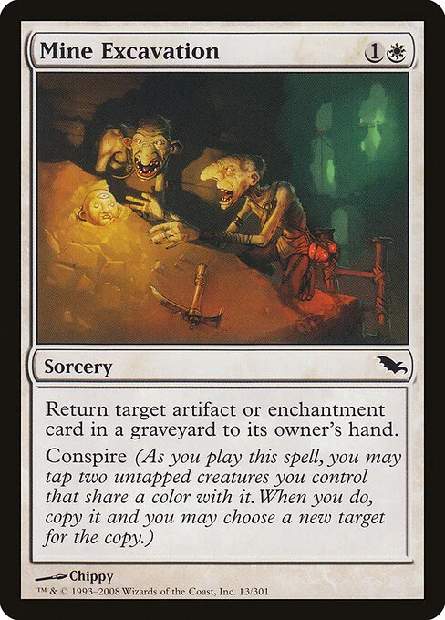 Mine Excavation, carta Magic di tipo Sorcery illustrata da Chippy